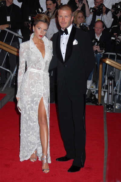 Photo:  Victoria Adams and David Beckham 2